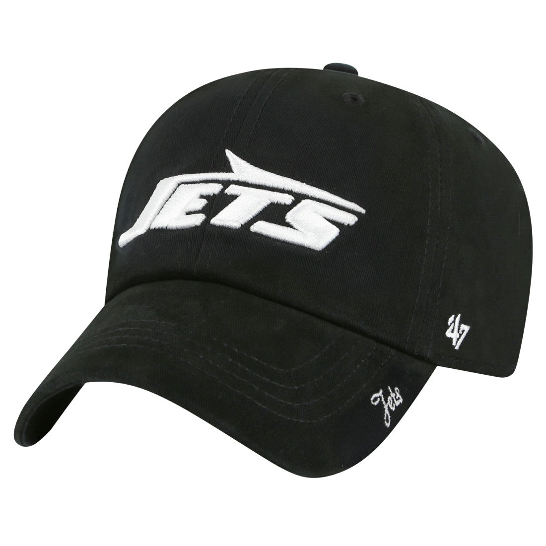 47 brand New York Jets '47 Women's Miata Clean Up Adjustable Hat Black