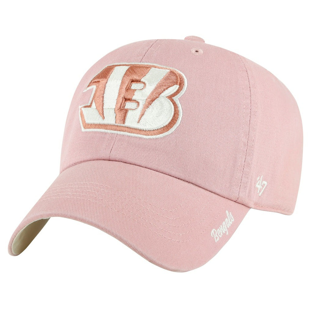 47 brand Cincinnati Bengals '47 Women's Ballpark Cheer Dusty Rose Clean Up Adjustable Hat Pink