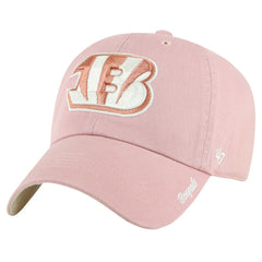 47 brand Cincinnati Bengals '47 Women's Ballpark Cheer Dusty Rose Clean Up Adjustable Hat Pink