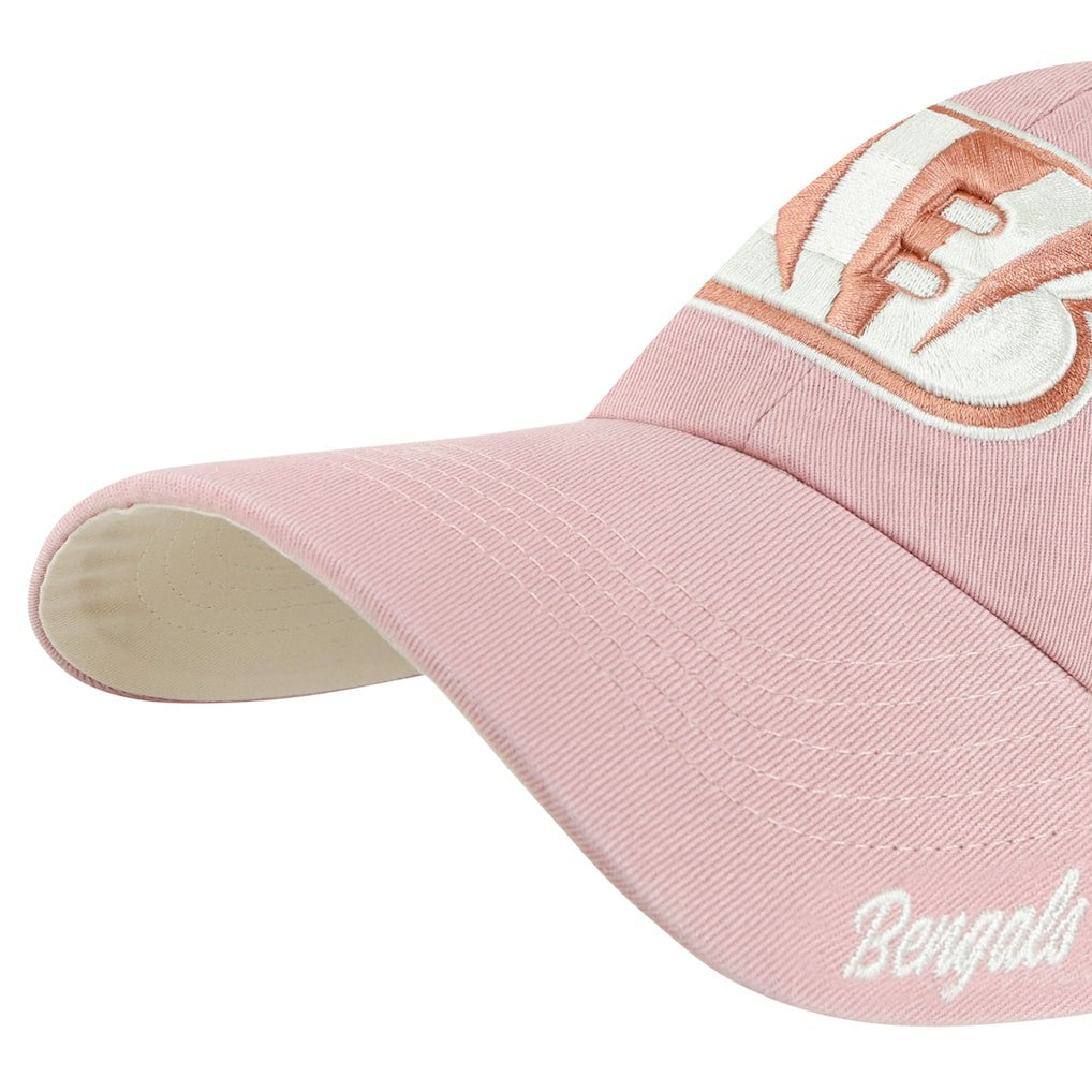 47 brand Cincinnati Bengals '47 Women's Ballpark Cheer Dusty Rose Clean Up Adjustable Hat Pink