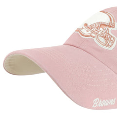 47 brand Cleveland Browns '47 Women's Ballpark Cheer Dusty Rose Clean Up Adjustable Hat Pink