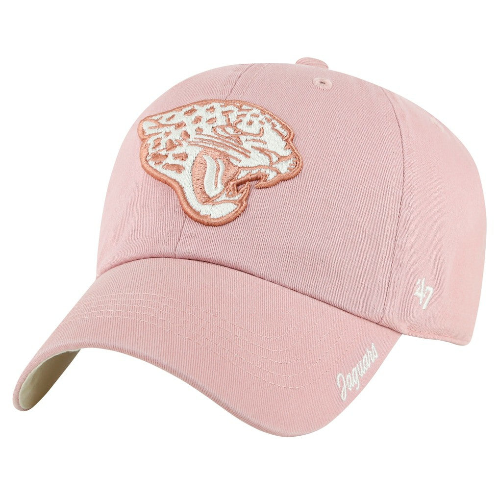 47 brand Jacksonville Jaguars '47 Women's Ballpark Cheer Dusty Rose Clean Up Adjustable Hat Pink