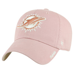 47 brand Miami Dolphins '47 Women's Ballpark Cheer Dusty Rose Clean Up Adjustable Hat Pink