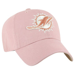 47 brand Miami Dolphins '47 Women's Ballpark Cheer Dusty Rose Clean Up Adjustable Hat Pink