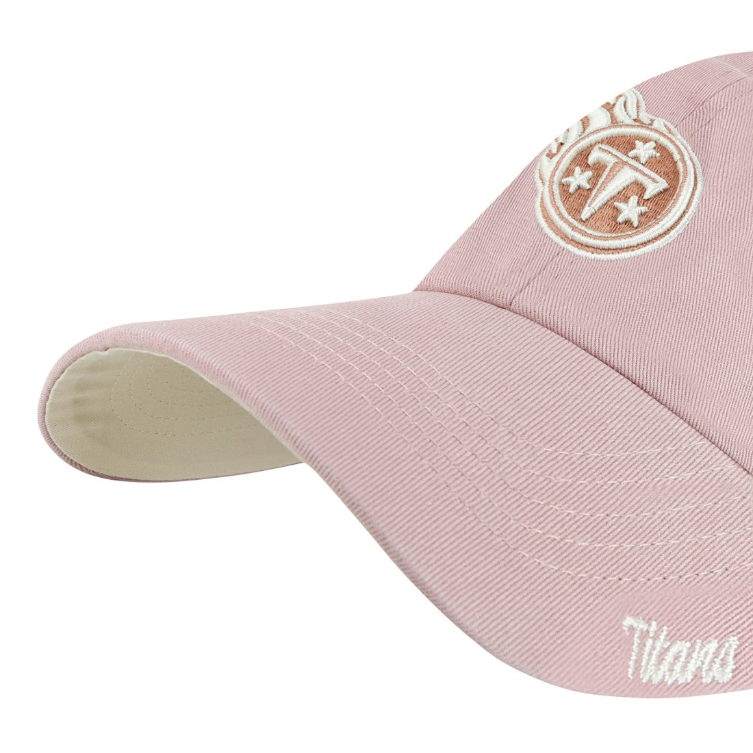 47 brand Tennessee Titans '47 Women's Ballpark Cheer Dusty Rose Clean Up Adjustable Hat Pink