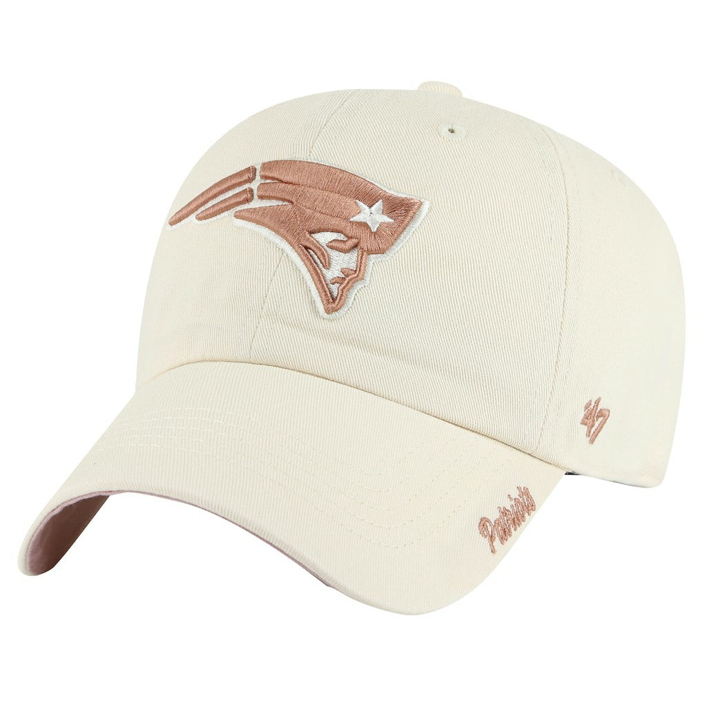 47 brand New England Patriots '47 Women's Ballpark Cheer Clean Up Adjustable Hat Natural