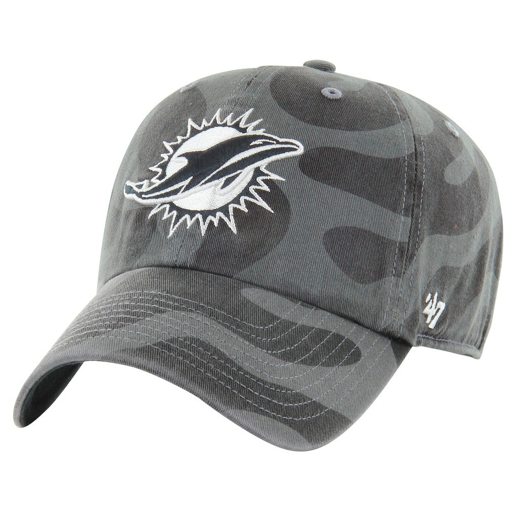 47 brand Miami Dolphins '47 Women's Freeform Clean Up Adjustable Hat Charcoal