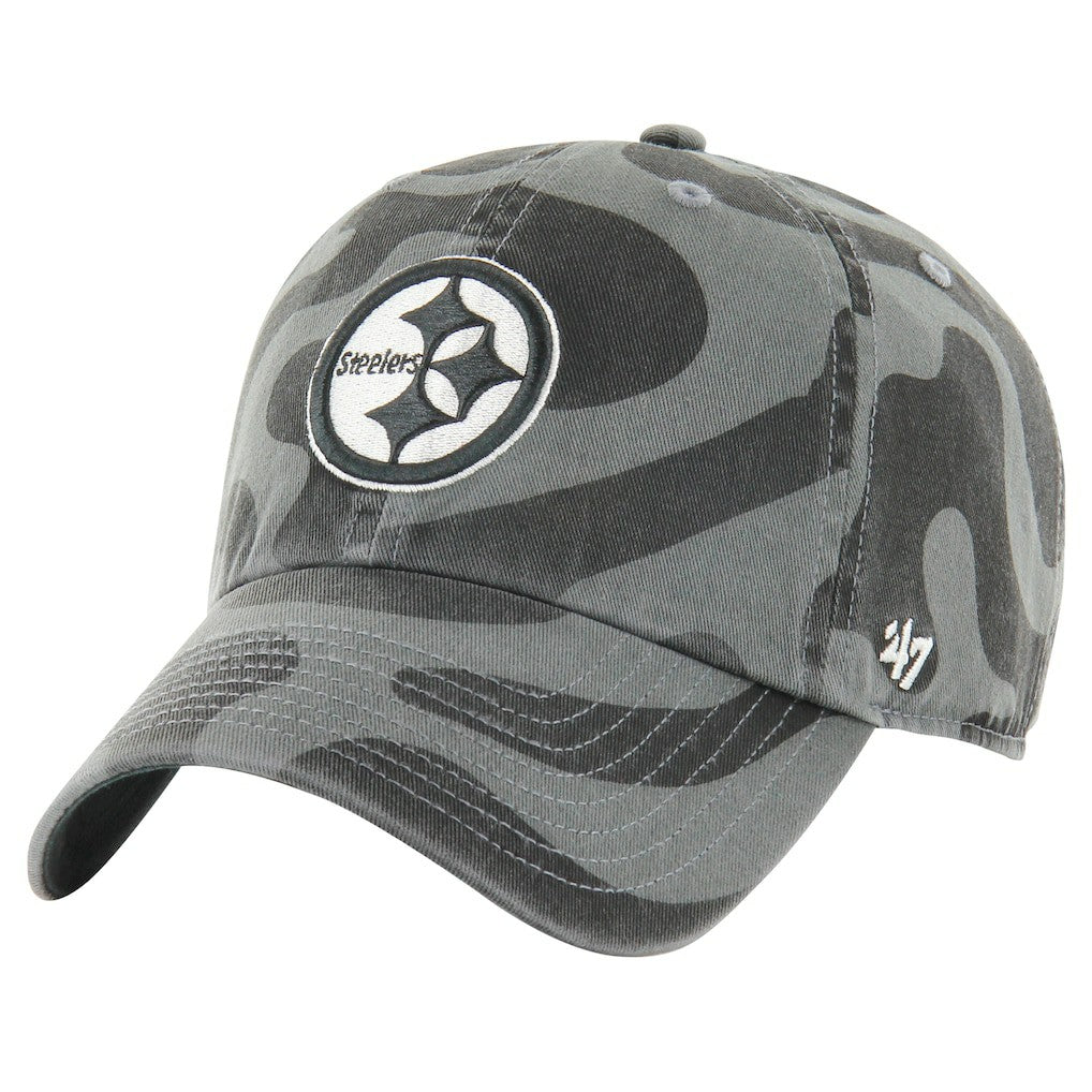 47 brand Pittsburgh Steelers '47 Women's Freeform Clean Up Adjustable Hat Charcoal
