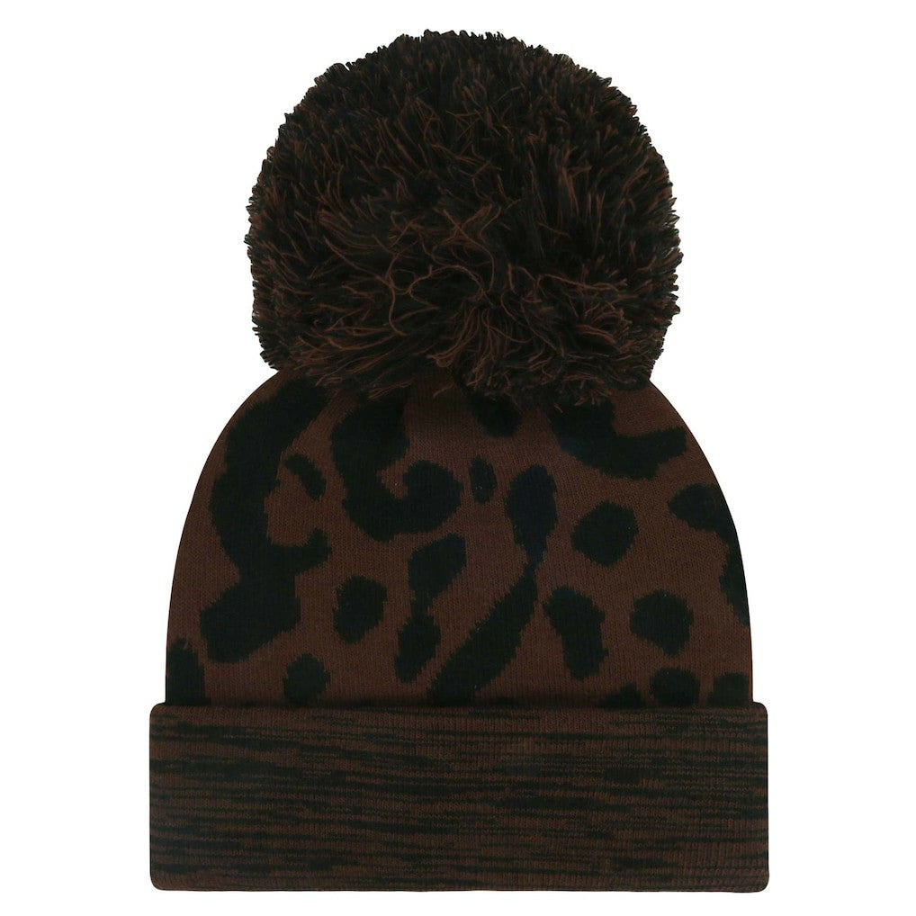 47 brand Las Vegas Raiders '47 Women's Cacao Cuffed Knit Hat with Pom Brown