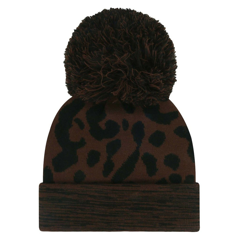 47 brand Las Vegas Raiders '47 Women's Cacao Cuffed Knit Hat with Pom Brown