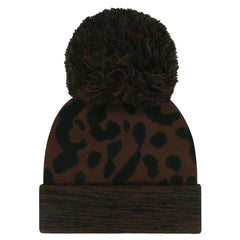 47 brand Las Vegas Raiders '47 Women's Cacao Cuffed Knit Hat with Pom Brown