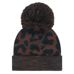 47 brand Cincinnati Bengals '47 Women's Cacao Cuffed Knit Hat with Pom Brown