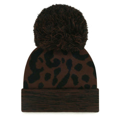 47 brand Minnesota Vikings '47 Women's Cacao Cuffed Knit Hat with Pom Brown