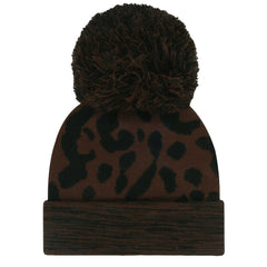 47 brand New York Giants '47 Women's Cacao Cuffed Knit Hat with Pom Brown