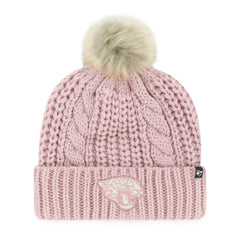 47 brand Jacksonville Jaguars '47 Women's Meeko Cuffed Knit Hat with Pom Dusty Rose