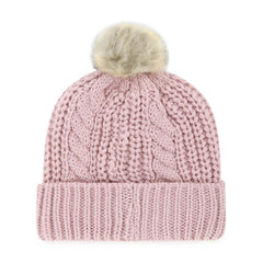 47 brand Jacksonville Jaguars '47 Women's Meeko Cuffed Knit Hat with Pom Dusty Rose