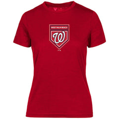 Washington Nationals Levelwear Women's 2024 Spring Training Maddox T-Shirt - Red - MLB Discount