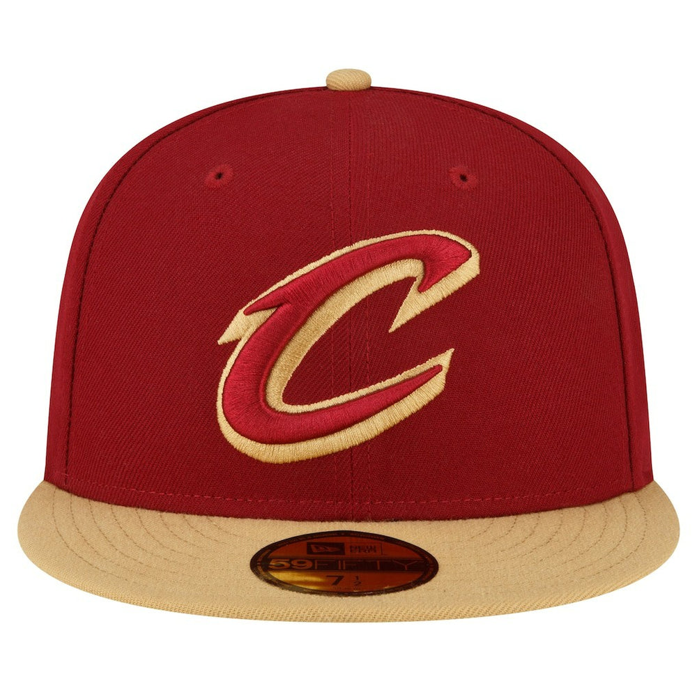 Cleveland Cavaliers 2-Tone 59FIFTY Fitted Hat for sale Wine/Gold | New Era US