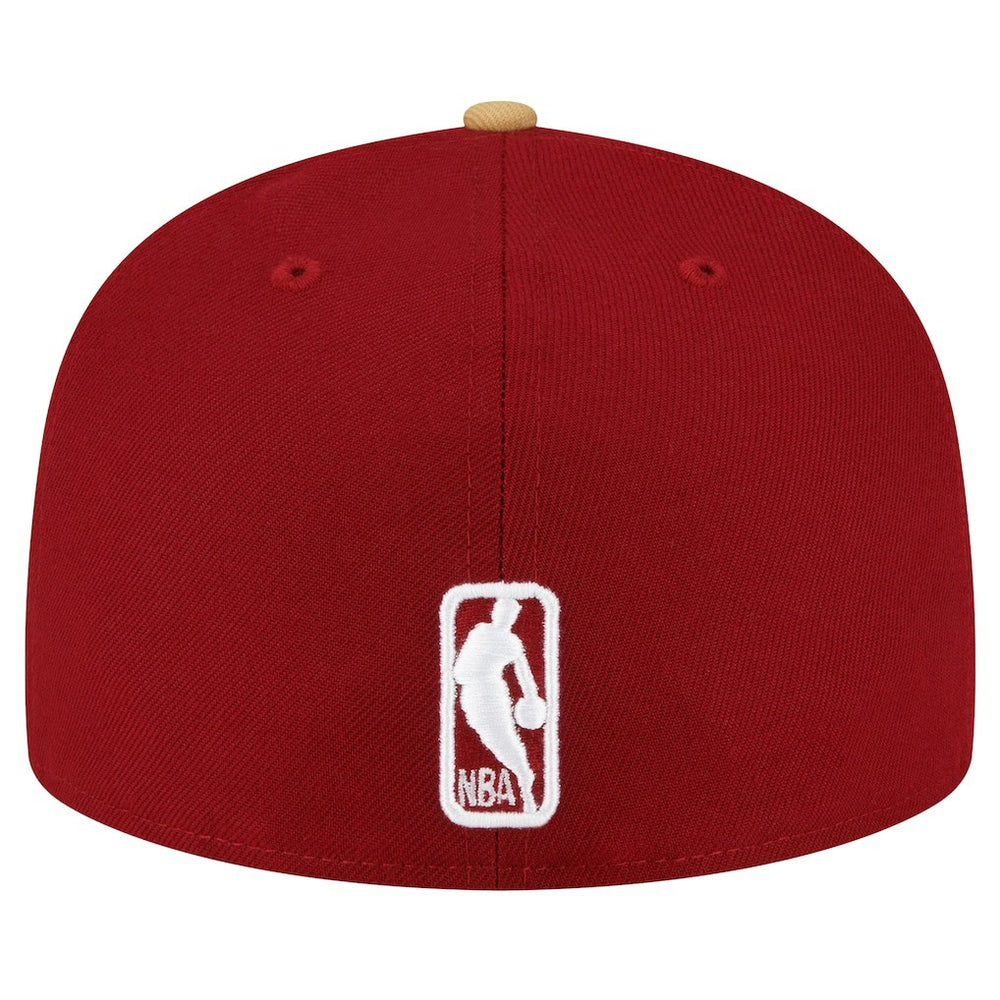 Cleveland Cavaliers 2-Tone 59FIFTY Fitted Hat for sale Wine/Gold | New Era US