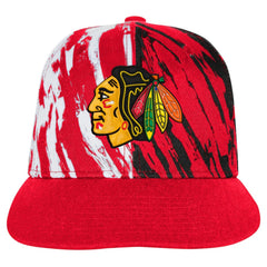 Chicago Blackhawks Youth Propel Flat Brim Snapback Hat - Red - NHL 200973262