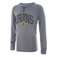 Boston Bruins Concepts Sport Takeaway Henley Long Sleeve Top - Gray - NHL 200973293