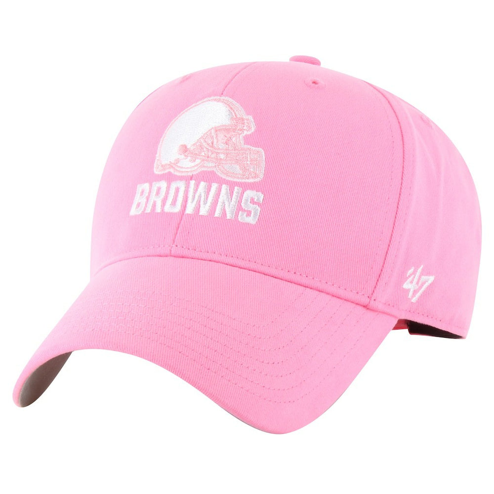 47 brand Cleveland Browns '47 Girls Youth Rose MVP Adjustable Hat Pink