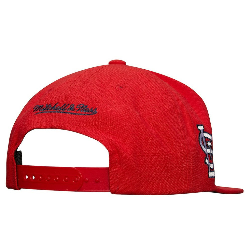 St. Louis Cardinals Mitchell & Ness Team Tagged Snapback Hat - Red - Mitchell & Ness Sale