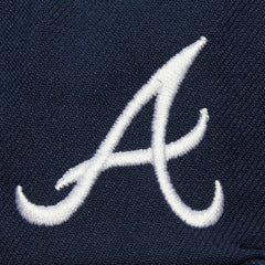 Atlanta Braves Mitchell & Ness Team Tagged Snapback Hat - Navy - Mitchell & Ness Lifestyle