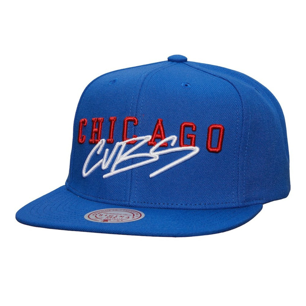 Chicago Cubs Mitchell & Ness Team Tagged Snapback Hat - Royal - Mitchell & Ness Lifestyle