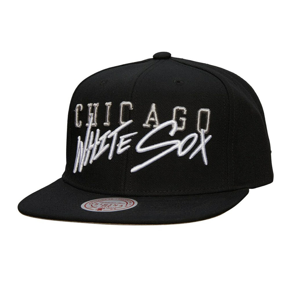 Chicago White Sox Mitchell & Ness Team Tagged Snapback Hat - Black - Mitchell & Ness Online