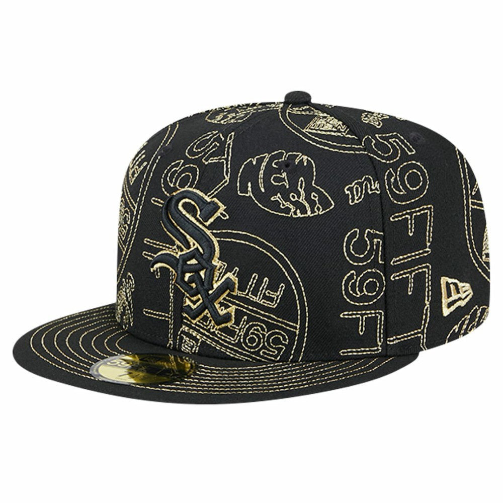 Chicago White Sox New Era 59FIFTY Day Allover Fitted Hat - Black - New Era Sale