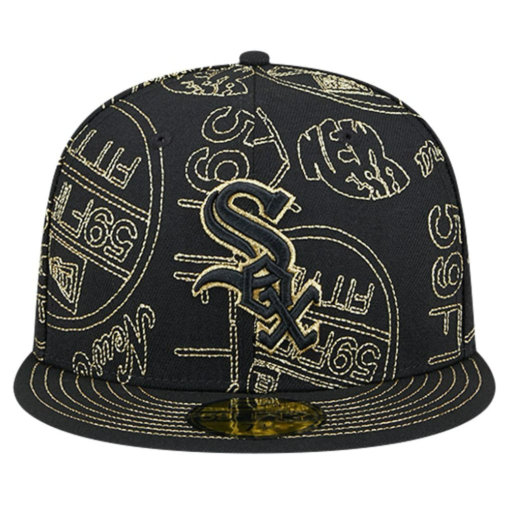 Chicago White Sox New Era 59FIFTY Day Allover Fitted Hat - Black - New Era Sale