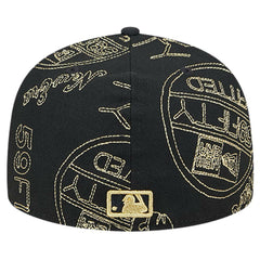 Athletics New Era 59FIFTY Day Allover Fitted Hat - Black - New Era on Sale