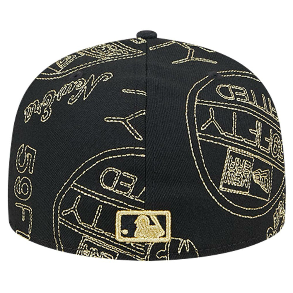 Detroit Tigers New Era 59FIFTY Day Allover Fitted Hat - Black - New Era on Sale
