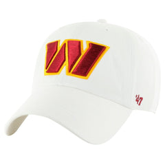 47 brand Washington Commanders '47 Clean Up Adjustable Hat White