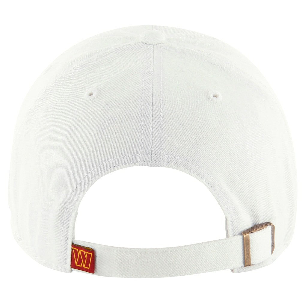 47 brand Washington Commanders '47 Clean Up Adjustable Hat White