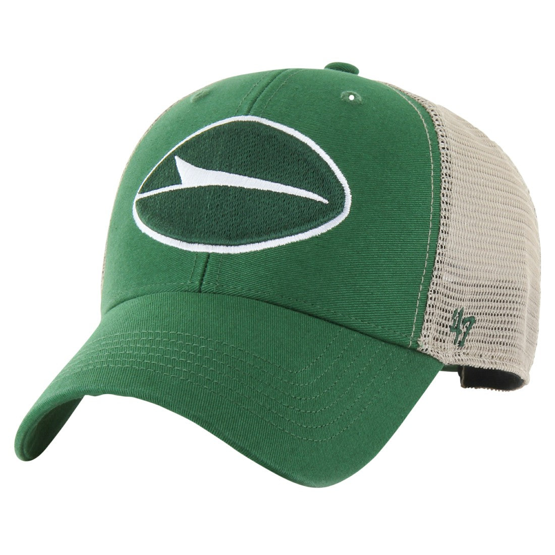 47 brand New York Jets '47 Flagship MVP Trucker Adjustable Hat Kelly Green/Natural