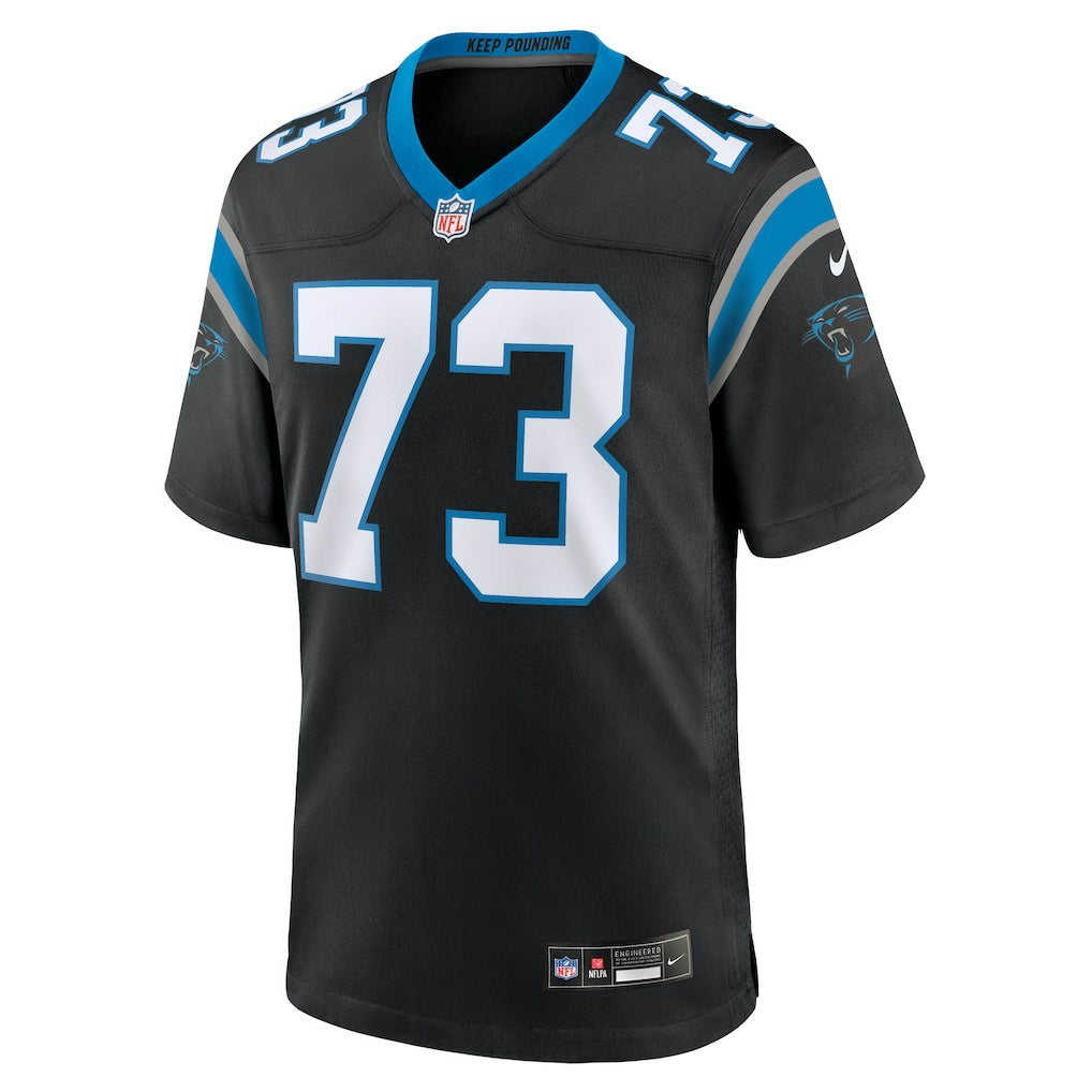 Nike Rashard Lawrence Carolina Panthers Game Jersey Black