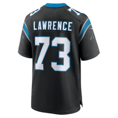 Nike Rashard Lawrence Carolina Panthers Game Jersey Black