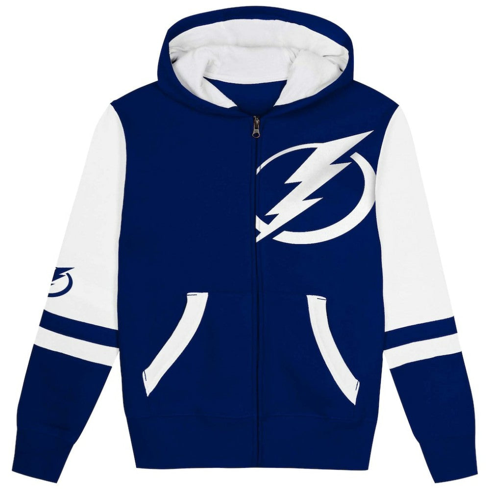 Tampa Bay Lightning Preschool Face Off Full-Zip Hoodie - Blue - NHL 200983897