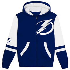 Tampa Bay Lightning Preschool Face Off Full-Zip Hoodie - Blue - NHL 200983897
