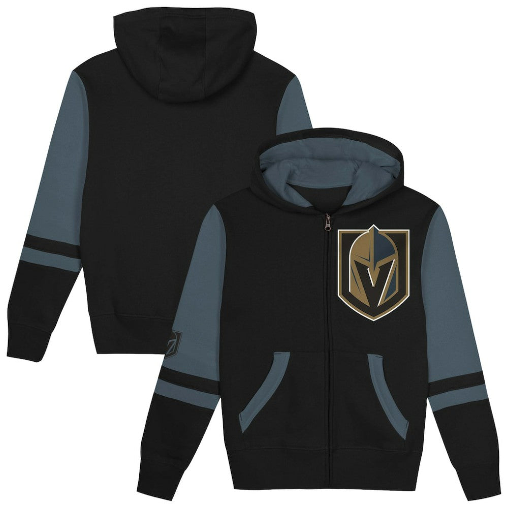 Vegas Golden Knights Preschool Face Off Full-Zip Hoodie - Black - NHL 200983919