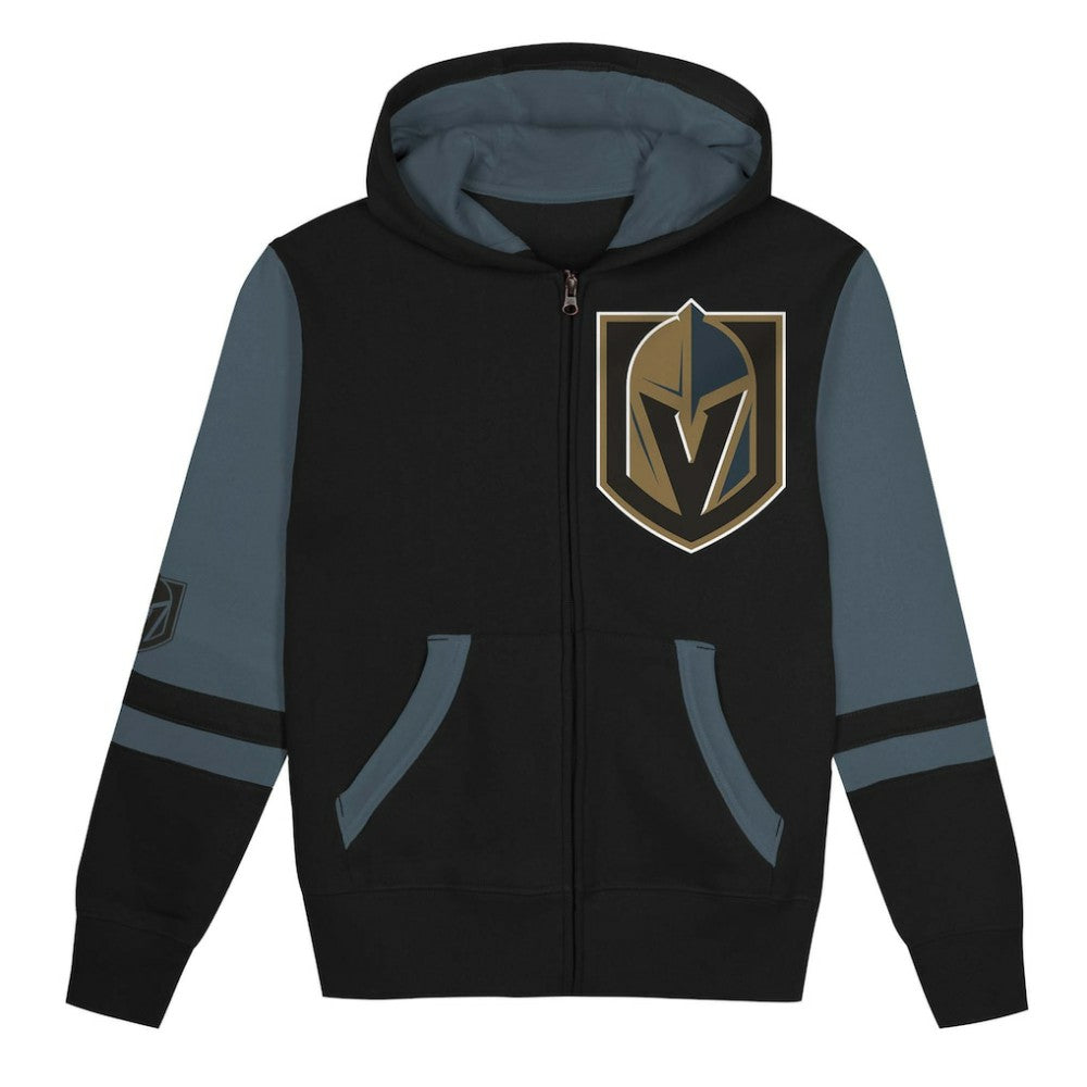 Vegas Golden Knights Preschool Face Off Full-Zip Hoodie - Black - NHL 200983919