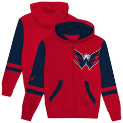 Washington Capitals Preschool Face Off Full-Zip Hoodie - Red - NHL 200983927