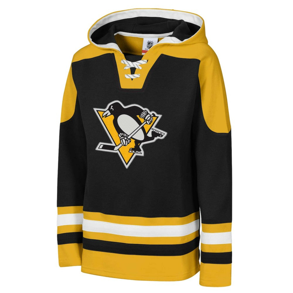 Pittsburgh Penguins Youth Ageless Must Have Home V-Neck Pullover Hoodie - Black - NHL 200983941