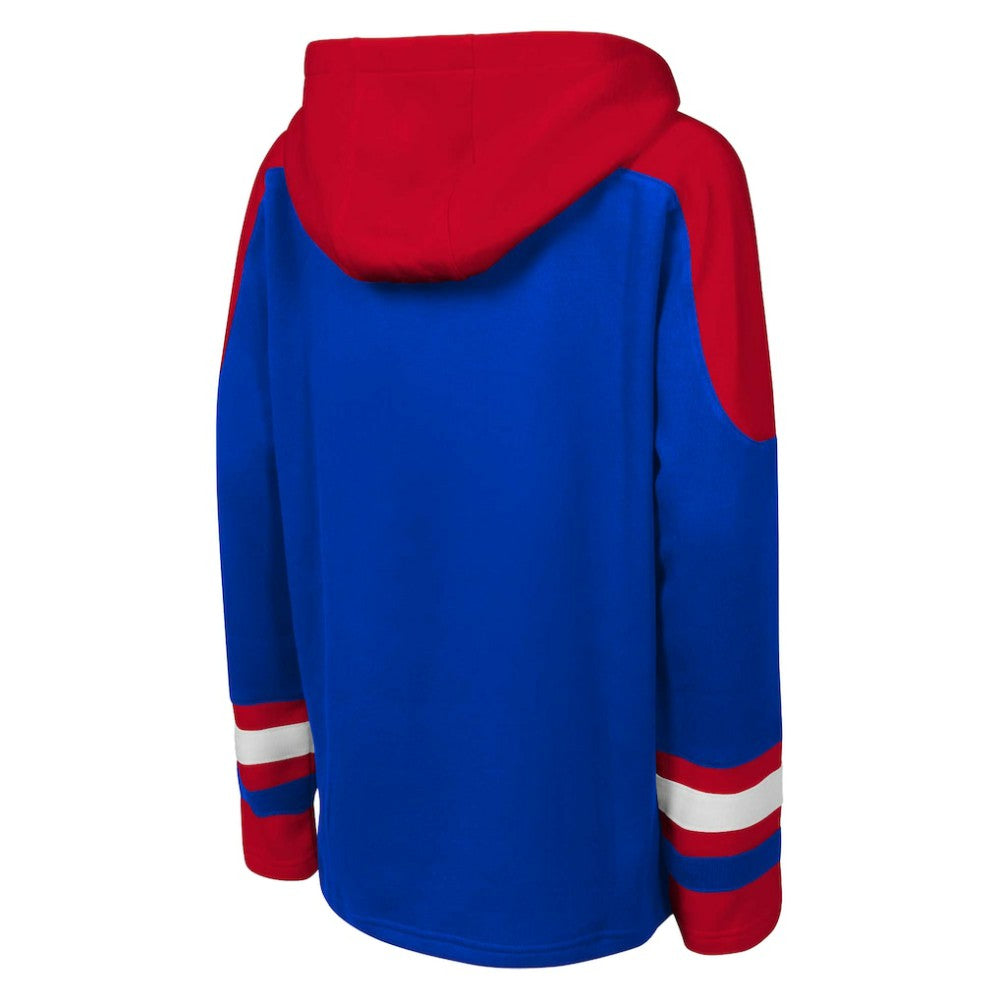 New York Rangers Youth Ageless Must Have Home V-Neck Pullover Hoodie - Blue - NHL 200983949