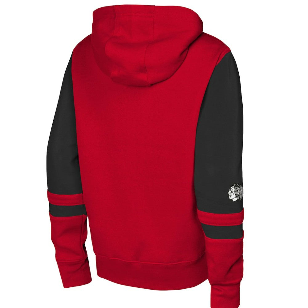Chicago Blackhawks Youth Face Off Full-Zip Hoodie - Red - NHL 200984206