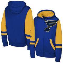 St. Louis Blues Youth Face Off Full-Zip Hoodie - Blue - NHL 200984207