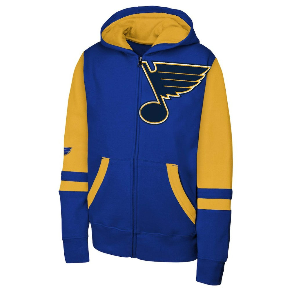 St. Louis Blues Youth Face Off Full-Zip Hoodie - Blue - NHL 200984207