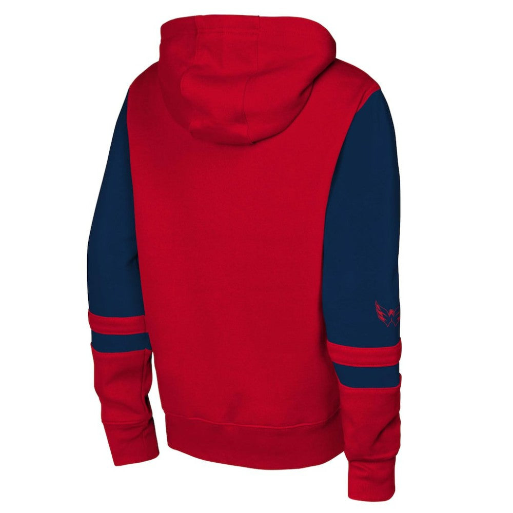 Washington Capitals Youth Face Off Full-Zip Hoodie - Red - NHL 200984209